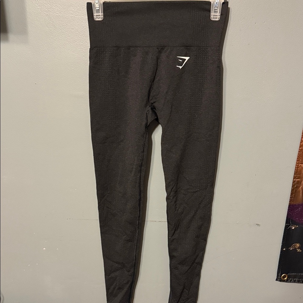 Gymshark Charcoal Leggings with Logo